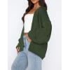 imagePRETTYGARDEN Cardigan Sweaters for Women Trendy Fall Fashion 2025 Long Sleeve Chunky Knit Cardigans Winter Clothing OutfitsArmy Green