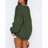 imagePRETTYGARDEN Cardigan Sweaters for Women Trendy Fall Fashion 2025 Long Sleeve Chunky Knit Cardigans Winter Clothing OutfitsArmy Green
