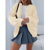 imagePRETTYGARDEN Cardigan Sweaters for Women Trendy Fall Fashion 2025 Long Sleeve Chunky Knit Cardigans Winter Clothing OutfitsBeige