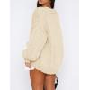 imagePRETTYGARDEN Cardigan Sweaters for Women Trendy Fall Fashion 2025 Long Sleeve Chunky Knit Cardigans Winter Clothing OutfitsBeige