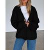 imagePRETTYGARDEN Cardigan Sweaters for Women Trendy Fall Fashion 2025 Long Sleeve Chunky Knit Cardigans Winter Clothing OutfitsBlack