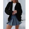 imagePRETTYGARDEN Cardigan Sweaters for Women Trendy Fall Fashion 2025 Long Sleeve Chunky Knit Cardigans Winter Clothing OutfitsBlack