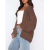 imagePRETTYGARDEN Cardigan Sweaters for Women Trendy Fall Fashion 2025 Long Sleeve Chunky Knit Cardigans Winter Clothing OutfitsCoffee