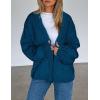 imagePRETTYGARDEN Cardigan Sweaters for Women Trendy Fall Fashion 2025 Long Sleeve Chunky Knit Cardigans Winter Clothing OutfitsDark Blue