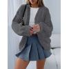 imagePRETTYGARDEN Cardigan Sweaters for Women Trendy Fall Fashion 2025 Long Sleeve Chunky Knit Cardigans Winter Clothing OutfitsDark Grey