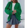 imagePRETTYGARDEN Cardigan Sweaters for Women Trendy Fall Fashion 2025 Long Sleeve Chunky Knit Cardigans Winter Clothing OutfitsGreen