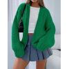 imagePRETTYGARDEN Cardigan Sweaters for Women Trendy Fall Fashion 2025 Long Sleeve Chunky Knit Cardigans Winter Clothing OutfitsGreen