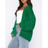 imagePRETTYGARDEN Cardigan Sweaters for Women Trendy Fall Fashion 2025 Long Sleeve Chunky Knit Cardigans Winter Clothing OutfitsGreen