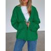 imagePRETTYGARDEN Cardigan Sweaters for Women Trendy Fall Fashion 2025 Long Sleeve Chunky Knit Cardigans Winter Clothing OutfitsGreen