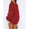 imagePRETTYGARDEN Cardigan Sweaters for Women Trendy Fall Fashion 2025 Long Sleeve Chunky Knit Cardigans Winter Clothing OutfitsJujube Red