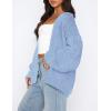 imagePRETTYGARDEN Cardigan Sweaters for Women Trendy Fall Fashion 2025 Long Sleeve Chunky Knit Cardigans Winter Clothing OutfitsLight Blue