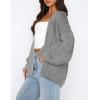 imagePRETTYGARDEN Cardigan Sweaters for Women Trendy Fall Fashion 2025 Long Sleeve Chunky Knit Cardigans Winter Clothing OutfitsLight Grey
