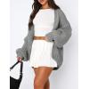 imagePRETTYGARDEN Cardigan Sweaters for Women Trendy Fall Fashion 2025 Long Sleeve Chunky Knit Cardigans Winter Clothing OutfitsLight Grey