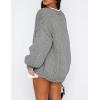 imagePRETTYGARDEN Cardigan Sweaters for Women Trendy Fall Fashion 2025 Long Sleeve Chunky Knit Cardigans Winter Clothing OutfitsLight Grey