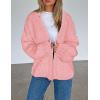 imagePRETTYGARDEN Cardigan Sweaters for Women Trendy Fall Fashion 2025 Long Sleeve Chunky Knit Cardigans Winter Clothing OutfitsPink