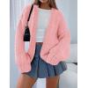 imagePRETTYGARDEN Cardigan Sweaters for Women Trendy Fall Fashion 2025 Long Sleeve Chunky Knit Cardigans Winter Clothing OutfitsPink