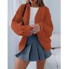 imagePRETTYGARDEN Cardigan Sweaters for Women Trendy Fall Fashion 2025 Long Sleeve Chunky Knit Cardigans Winter Clothing OutfitsRust Red