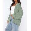 imagePRETTYGARDEN Cardigan Sweaters for Women Trendy Fall Fashion 2025 Long Sleeve Chunky Knit Cardigans Winter Clothing OutfitsSage Green