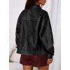 imagePRETTYGARDEN Faux Leather Jacket Women Bomber Motorcycle Zip Up Jackets Oversized Fall Fashion Outfits 2025 Winter CoatsBlack