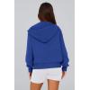 imagePRETTYGARDEN Hoodies for Women Sweatshirt Zip Up Hoodie Fall Fashion 2025 Trendy Long Sleeve Jackets Winter Clothing OutfitsBright Blue