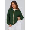 imagePRETTYGARDEN Hoodies for Women Sweatshirt Zip Up Hoodie Fall Fashion 2025 Trendy Long Sleeve Jackets Winter Clothing OutfitsDark Green