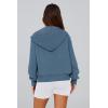 imagePRETTYGARDEN Hoodies for Women Sweatshirt Zip Up Hoodie Fall Fashion 2025 Trendy Long Sleeve Jackets Winter Clothing OutfitsGrey Blue