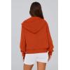 imagePRETTYGARDEN Hoodies for Women Sweatshirt Zip Up Hoodie Fall Fashion 2025 Trendy Long Sleeve Jackets Winter Clothing OutfitsOrange
