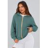 imagePRETTYGARDEN Hoodies for Women Sweatshirt Zip Up Hoodie Fall Fashion 2025 Trendy Long Sleeve Jackets Winter Clothing OutfitsSage Green