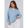 imagePRETTYGARDEN Hoodies for Women Sweatshirt Zip Up Hoodie Fall Fashion 2025 Trendy Long Sleeve Jackets Winter Clothing OutfitsSky Blue