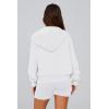 imagePRETTYGARDEN Hoodies for Women Sweatshirt Zip Up Hoodie Fall Fashion 2025 Trendy Long Sleeve Jackets Winter Clothing OutfitsWhite