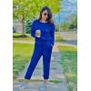 imagePRETTYGARDEN Women Fall 2 Piece Lounge Outfit Long Sleeve Tops High Waisted Jogger Pants Set Spring Travel Clothes TracksuitBlue