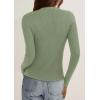 imagePRETTYGARDEN Womens 2025 Fall Cardigan Sweaters Lightweight Long Sleeve Button up Ribbed Knit Tops Winter Fashion ClothesLight Green