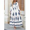 imagePRETTYGARDEN Womens 2025 Fall Wedding Guest Dresses Boho Floral Long Sleeve V Neck Flowy Elegant Maxi Dress Beach ClothesFloral White Blue