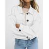 imagePRETTYGARDEN Womens Faux Suede Cropped Jacket Casual Lightweight Fall Fashion 2025 Winter Coats Outerwear Trendy ClothesWhite