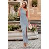 imagePRETTYGARDEN Womens Summer One Shoulder Long Formal Dresses Sleeveless Ruched Bodycon Wedding Guest Slit Maxi DressGrey Blue