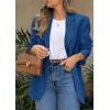 imagePRETTYGARDEN 2025 Blazers for Women Business Casual Long Sleeve Lapel Open Front Suit Jacket Work Blazer with PocketsDark Blue