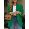 imagePRETTYGARDEN 2025 Blazers for Women Business Casual Long Sleeve Lapel Open Front Suit Jacket Work Blazer with PocketsGreen