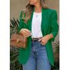 imagePRETTYGARDEN 2025 Blazers for Women Business Casual Long Sleeve Lapel Open Front Suit Jacket Work Blazer with PocketsGreen