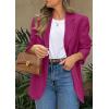 imagePRETTYGARDEN 2025 Blazers for Women Business Casual Long Sleeve Lapel Open Front Suit Jacket Work Blazer with PocketsRose Pink
