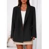 imagePRETTYGARDEN Fall 2025 Blazers for Women Business Casual Long Sleeve Lapel Pockets Dressy Suit Jackets Work Office ClothesBlack