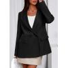 imagePRETTYGARDEN Fall 2025 Blazers for Women Business Casual Long Sleeve Lapel Pockets Dressy Suit Jackets Work Office ClothesBlack