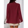 imagePRETTYGARDEN Fall 2025 Blazers for Women Business Casual Long Sleeve Lapel Pockets Dressy Suit Jackets Work Office ClothesBurgundy