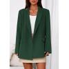 imagePRETTYGARDEN Fall 2025 Blazers for Women Business Casual Long Sleeve Lapel Pockets Dressy Suit Jackets Work Office ClothesDark Green