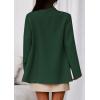 imagePRETTYGARDEN Fall 2025 Blazers for Women Business Casual Long Sleeve Lapel Pockets Dressy Suit Jackets Work Office ClothesDark Green