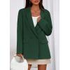 imagePRETTYGARDEN Fall 2025 Blazers for Women Business Casual Long Sleeve Lapel Pockets Dressy Suit Jackets Work Office ClothesDark Green
