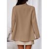 imagePRETTYGARDEN Fall 2025 Blazers for Women Business Casual Long Sleeve Lapel Pockets Dressy Suit Jackets Work Office ClothesKhaki
