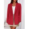 imagePRETTYGARDEN Fall 2025 Blazers for Women Business Casual Long Sleeve Lapel Pockets Dressy Suit Jackets Work Office ClothesRed