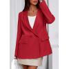 imagePRETTYGARDEN Fall 2025 Blazers for Women Business Casual Long Sleeve Lapel Pockets Dressy Suit Jackets Work Office ClothesRed