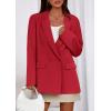 imagePRETTYGARDEN Fall 2025 Blazers for Women Business Casual Long Sleeve Lapel Pockets Dressy Suit Jackets Work Office ClothesRed