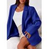 imagePRETTYGARDEN Fall 2025 Blazers for Women Business Casual Long Sleeve Lapel Pockets Dressy Suit Jackets Work Office ClothesRoyal Blue